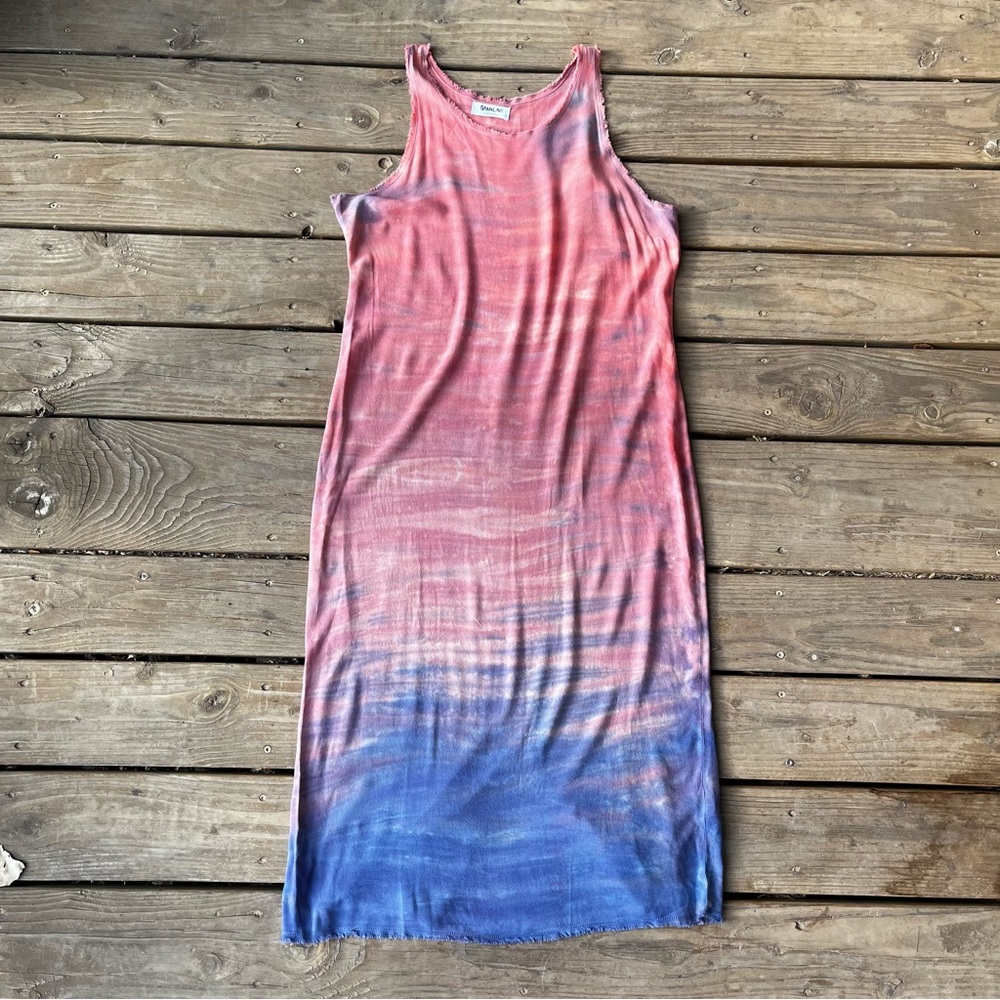 Sam Lavi Sunset Frayed Ombre Maxi Dress